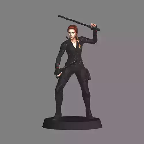 Black Widow Avengers Endgame LOW POLY 