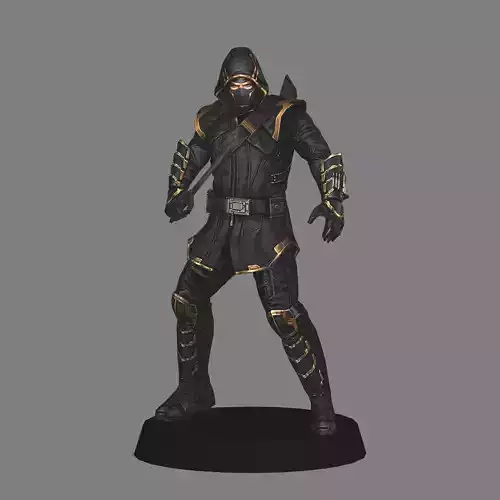 Ronin Hawkeye Avengers Endgame LOW POLY