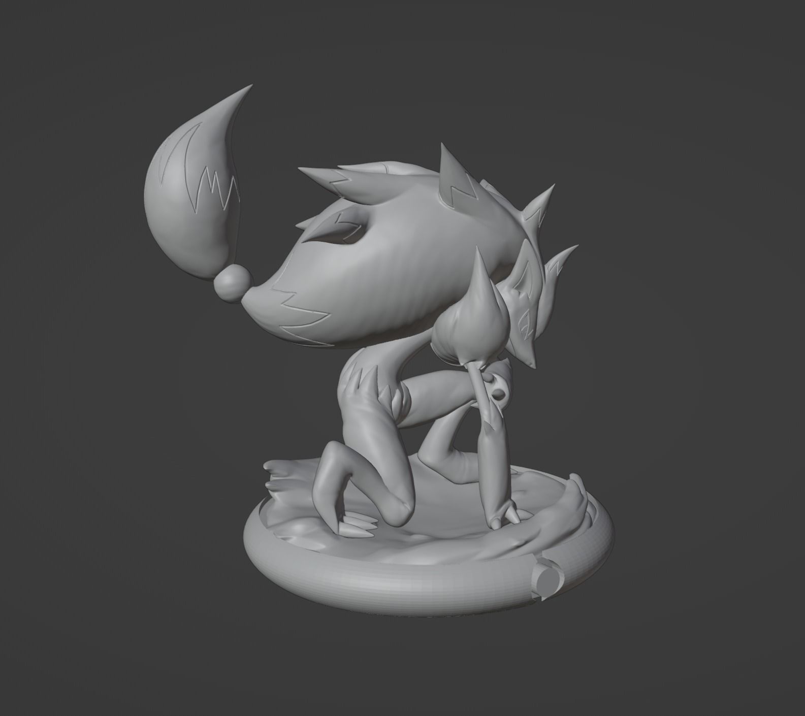 Zorua and Zoroark 3D print model 3D print model_7