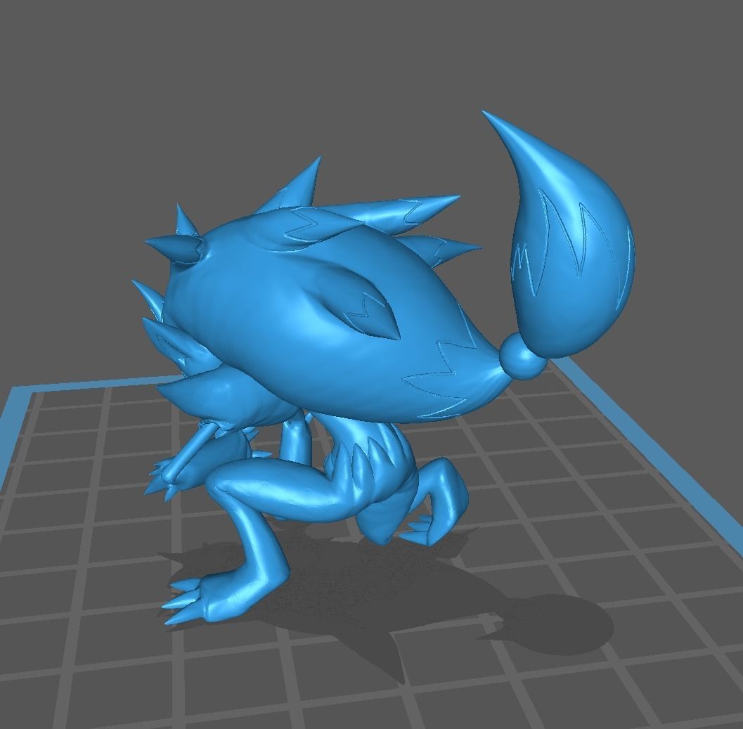Zorua and Zoroark 3D print model 3D print model_13