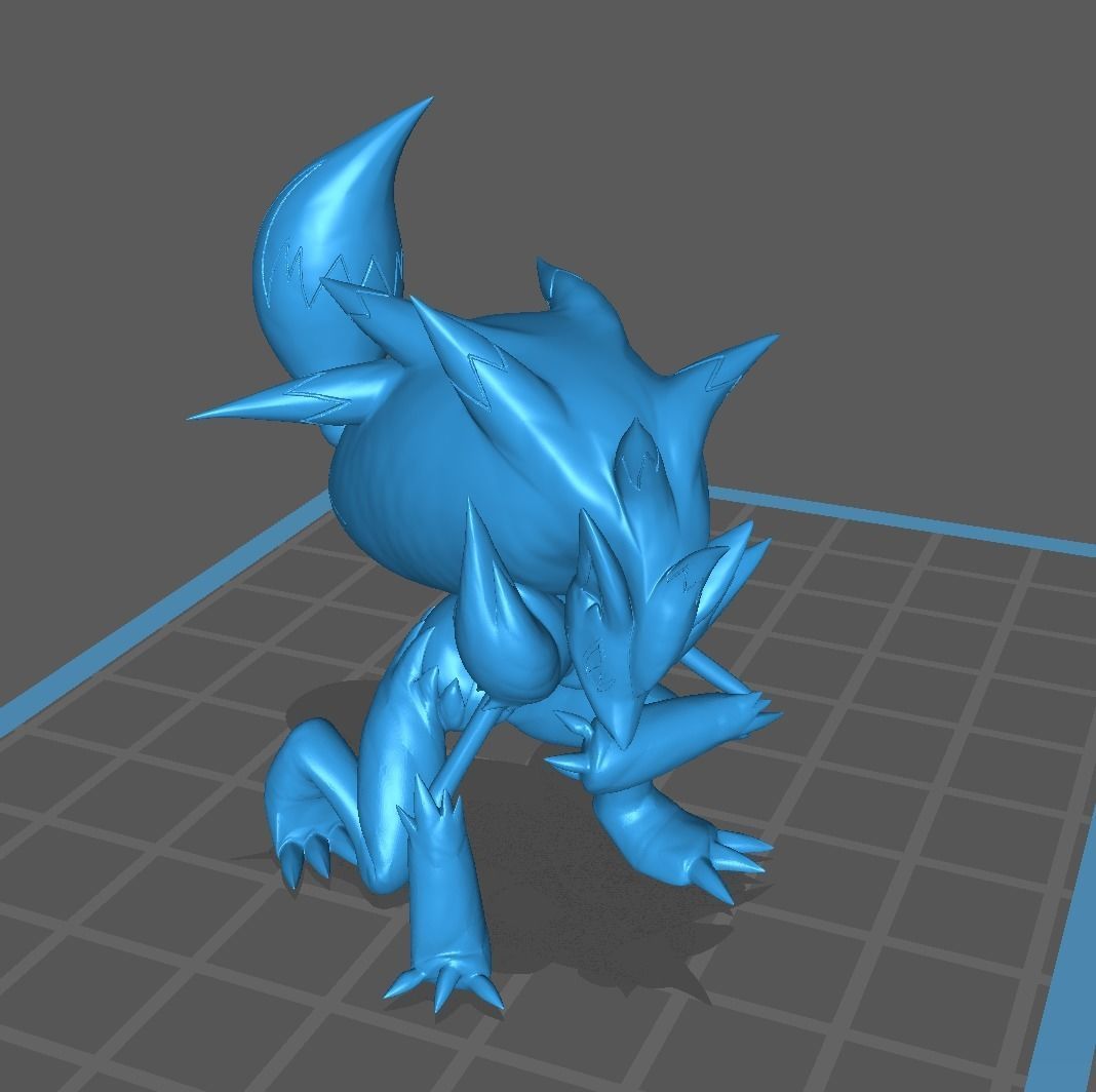 Zorua and Zoroark 3D print model 3D print model_12