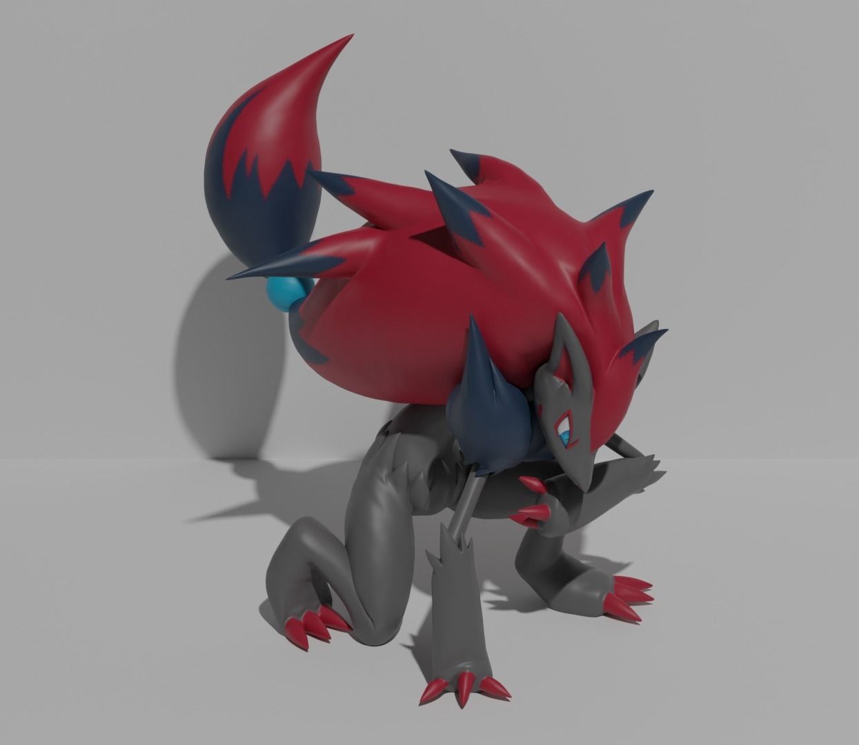 Zorua and Zoroark 3D print model 3D print model_4