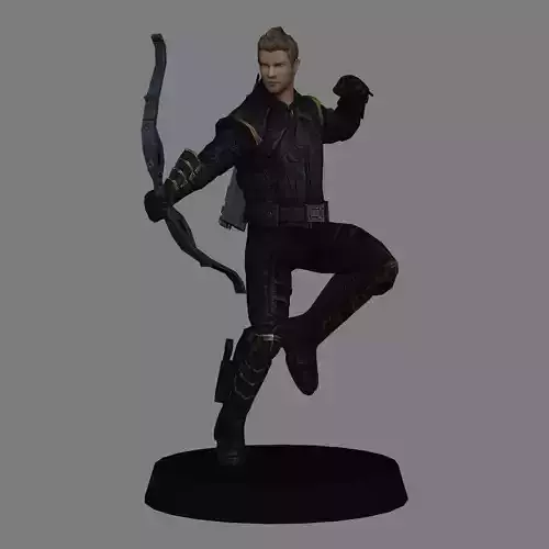 Hawkeye Avengers Endgame LOW POLY  3D print model