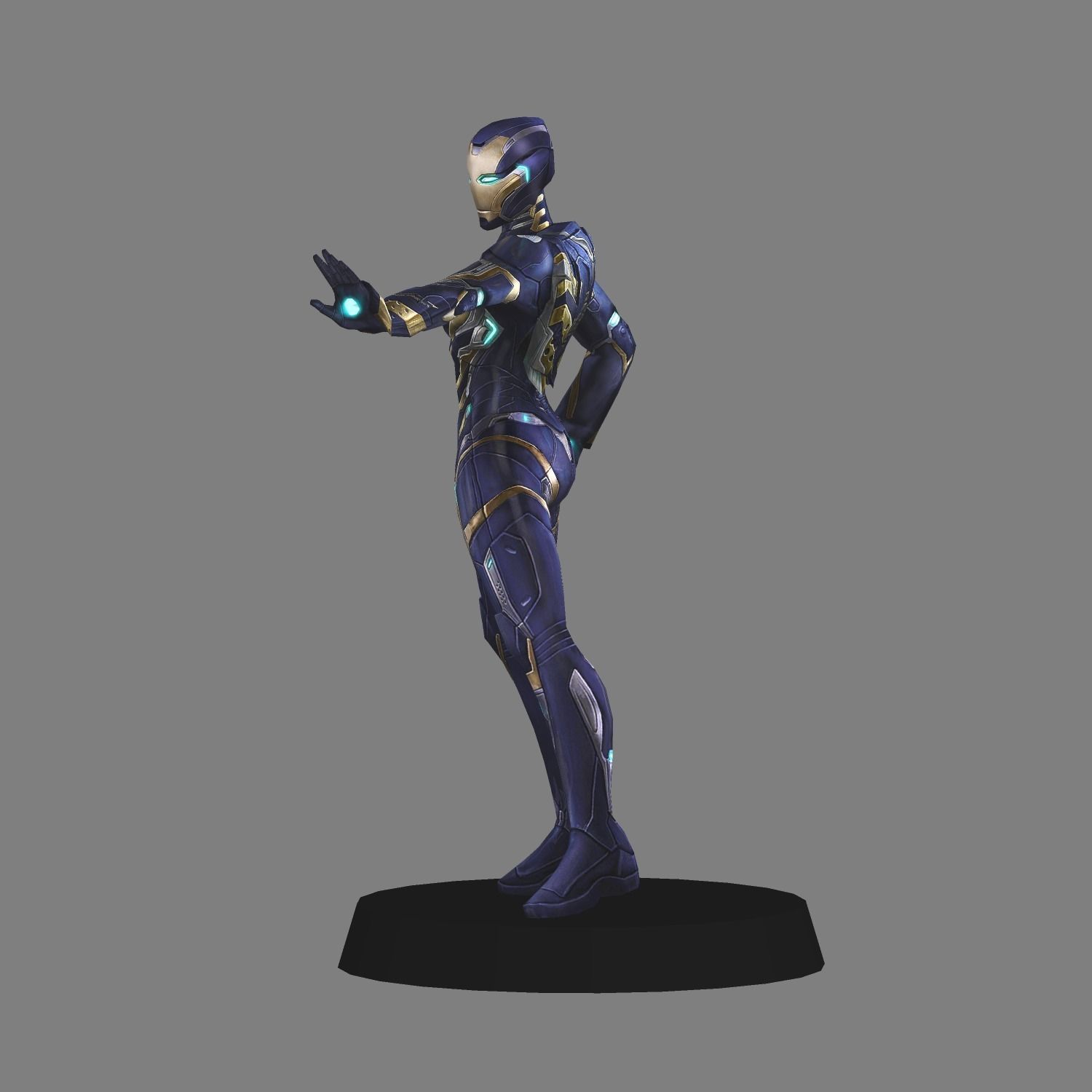 Rescue Avengers Endgame LOW POLY 3D print model_1