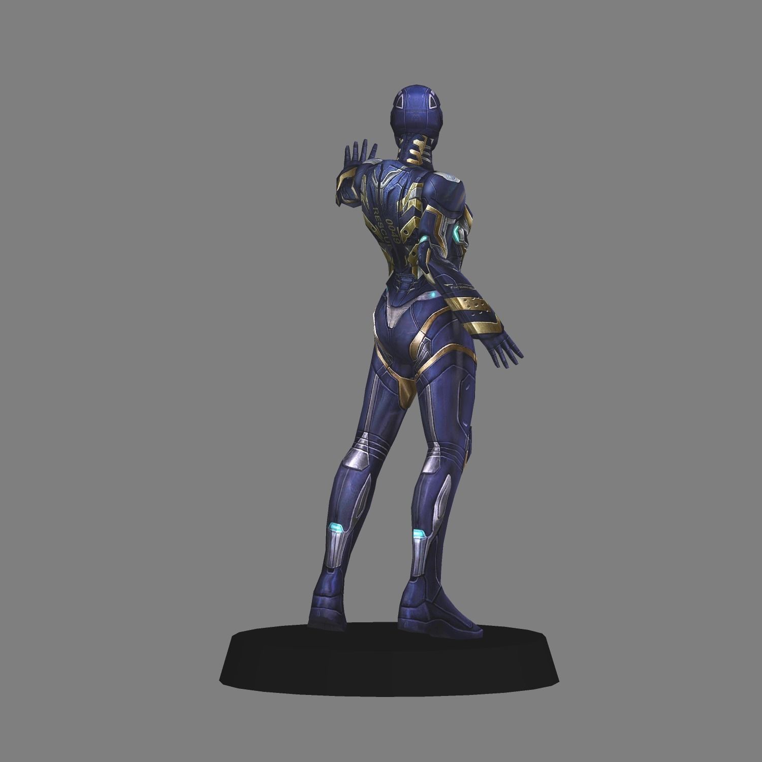 Rescue Avengers Endgame LOW POLY 3D print model_3