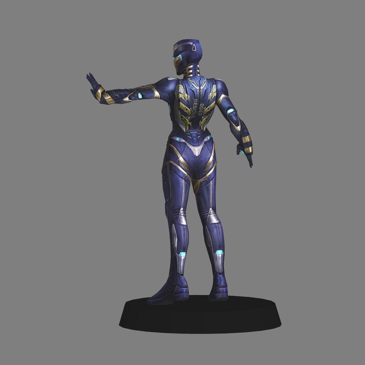Rescue Avengers Endgame LOW POLY 3D print model_2