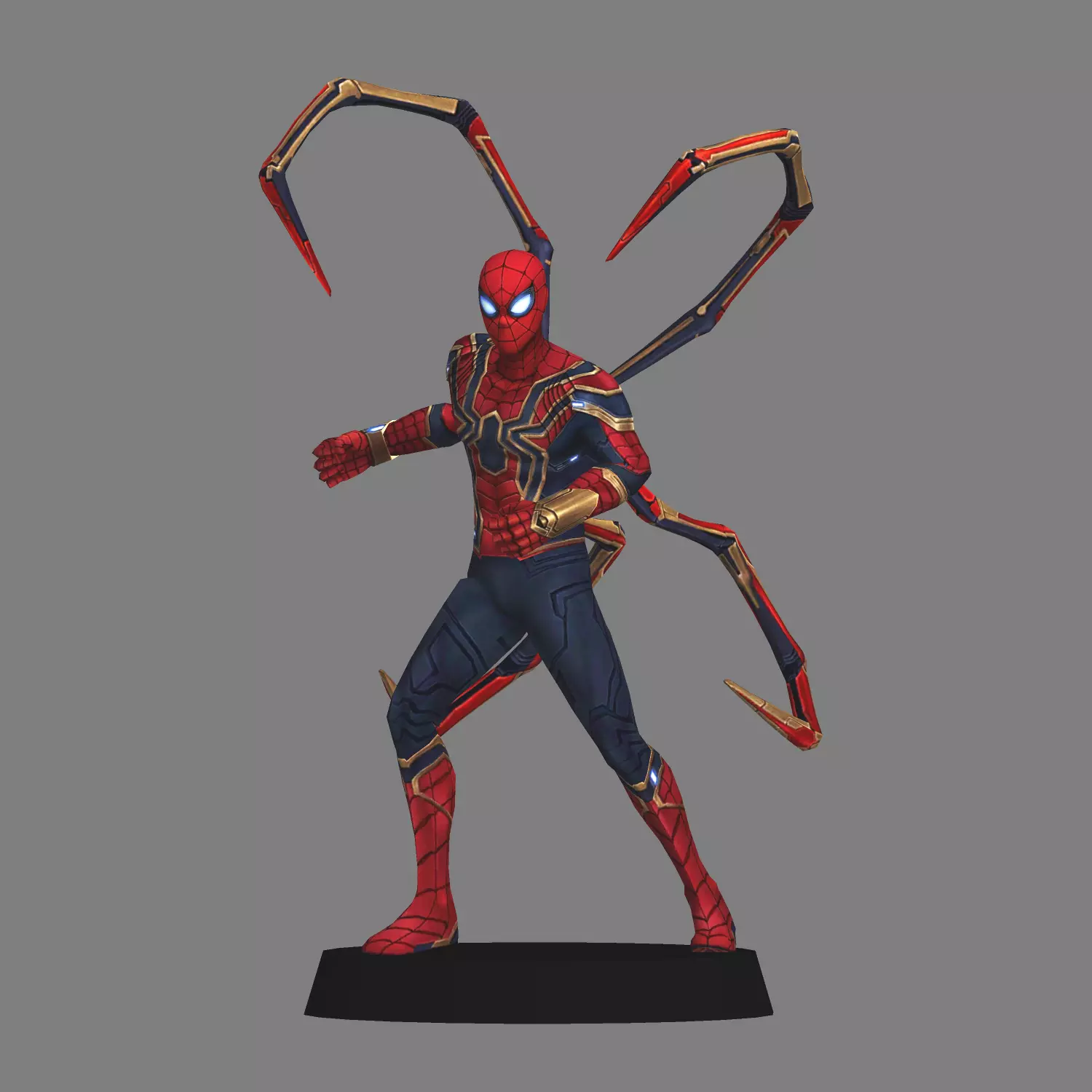 IronSpider Avengers Endgame LOW POLY 3D print model