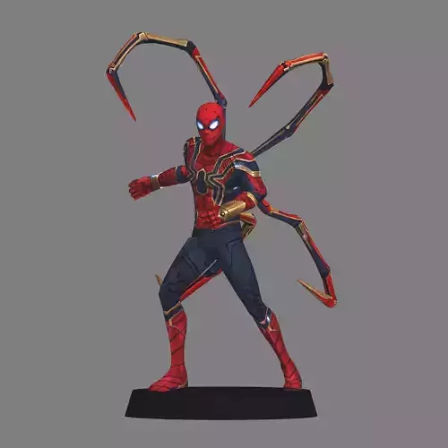 IronSpider Avengers Endgame LOW POLY 3D print model