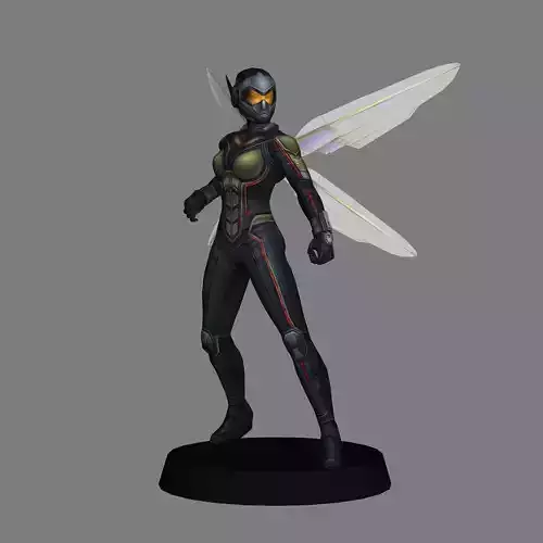 Wasp Avengers Endgame LOW POLY 