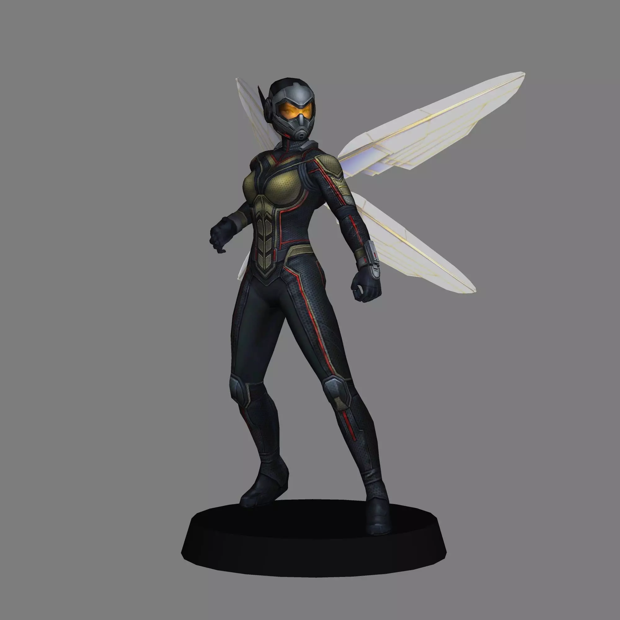 Wasp Avengers Endgame LOW POLY 3D print model