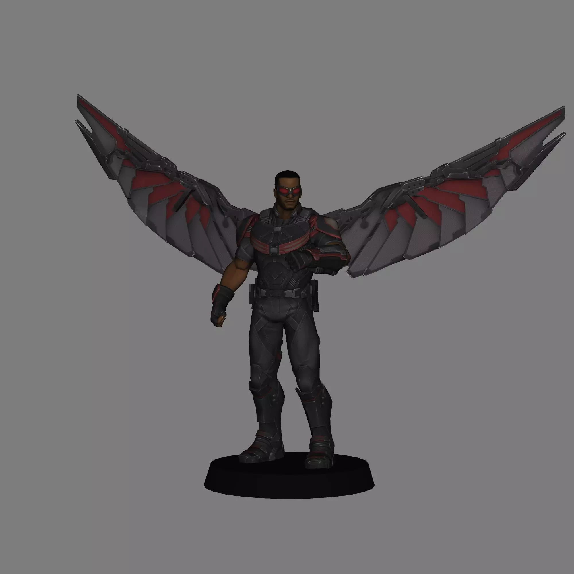 Falcon Avengers Engame LOW POLY 3D print model