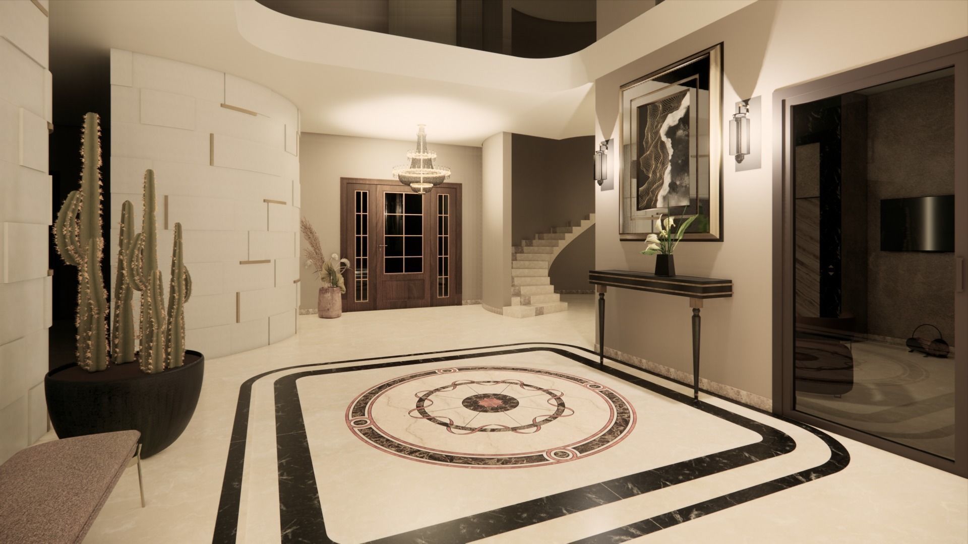 Villa Interior Design 3D model_5