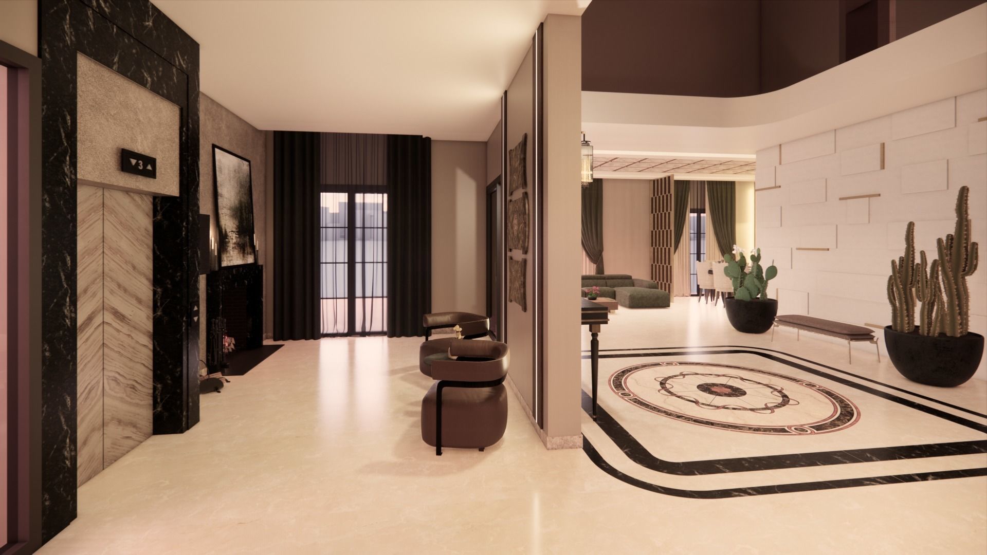 Villa Interior Design 3D model_11