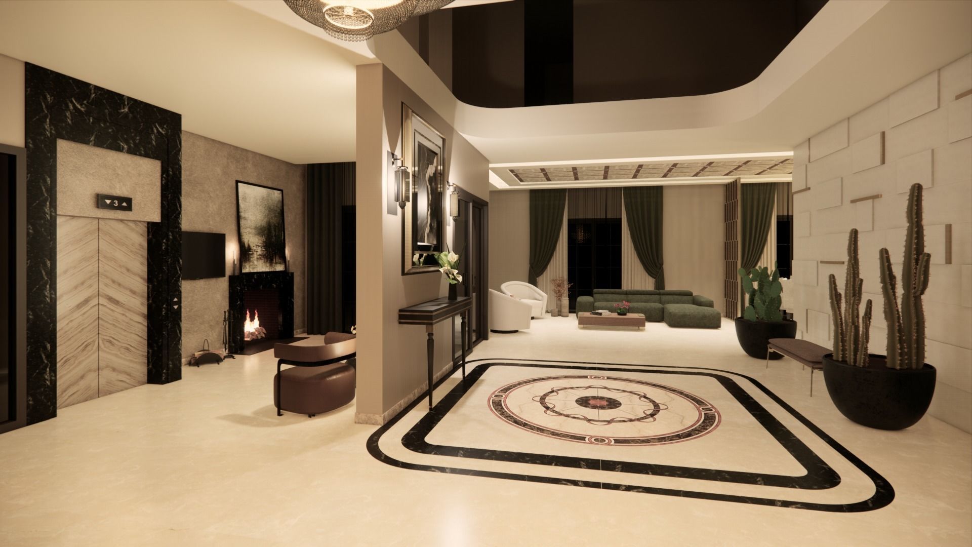 Villa Interior Design 3D model_9