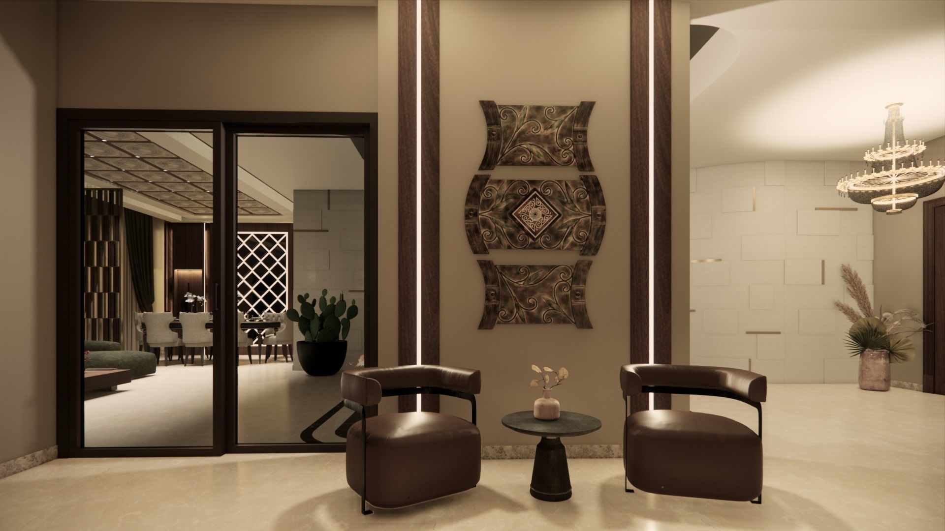Villa Interior Design 3D model_4