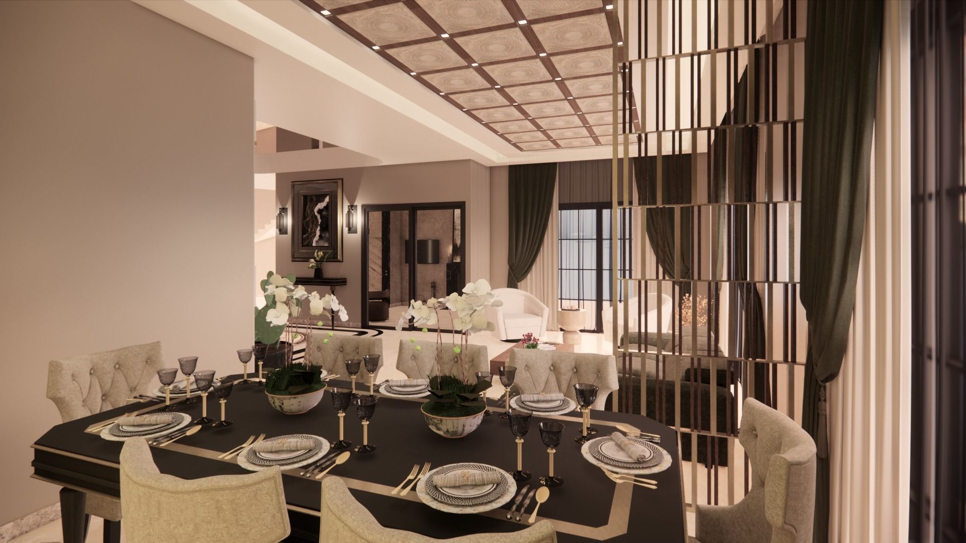 Villa Interior Design 3D model_1