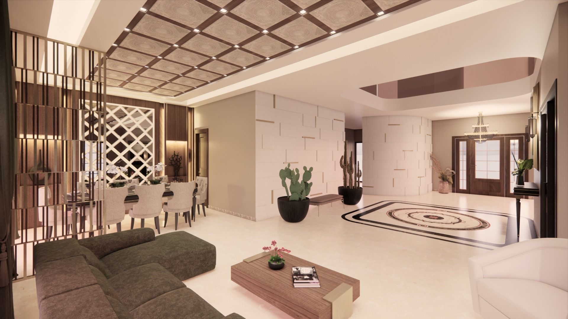 Villa Interior Design 3D model_10