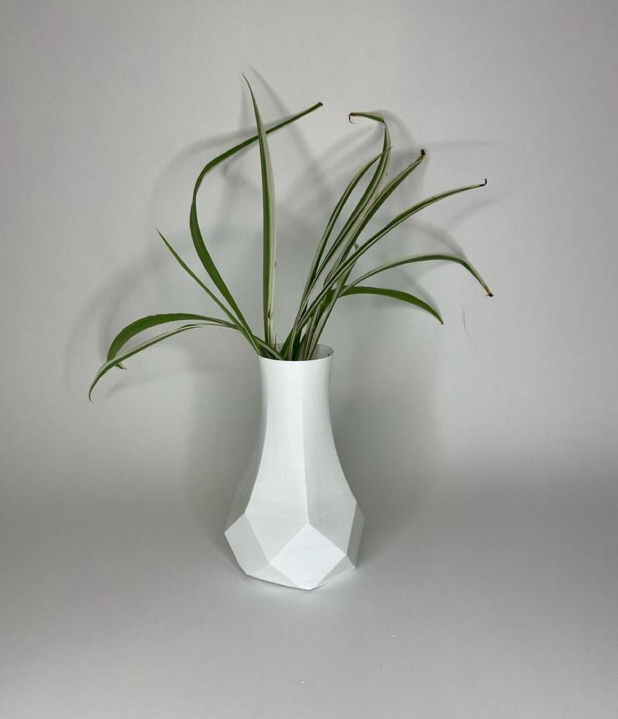 vase low-poly geometric 3D print model_3