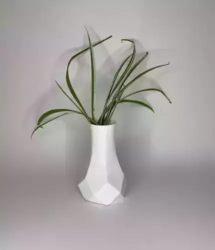 vase low-poly geometric 3D print model