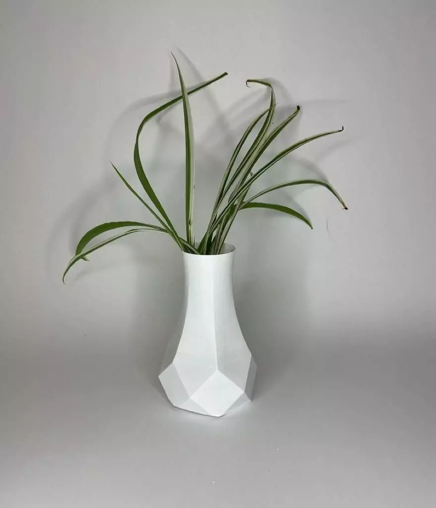 vase low-poly geometric 3D print model_0