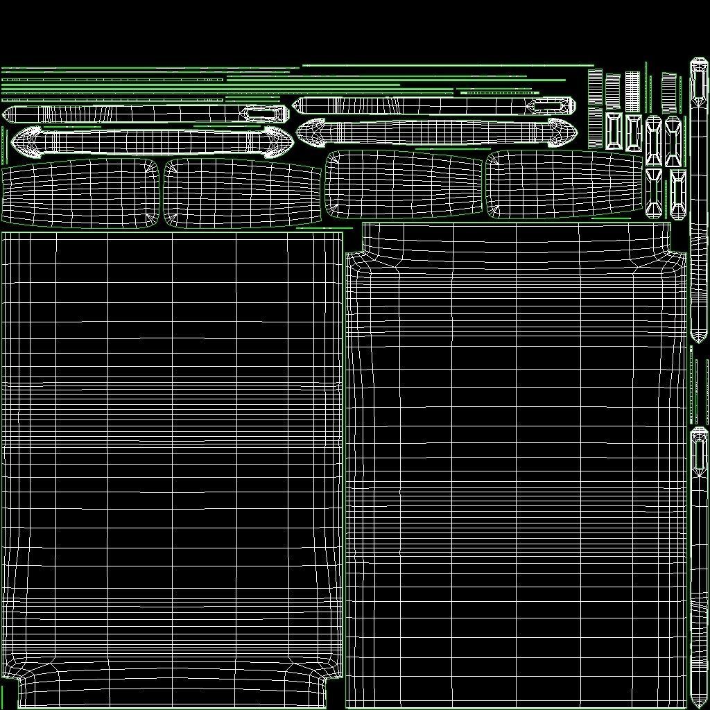 Hermes Kelly Cut Clutch 3D Model Collection_19