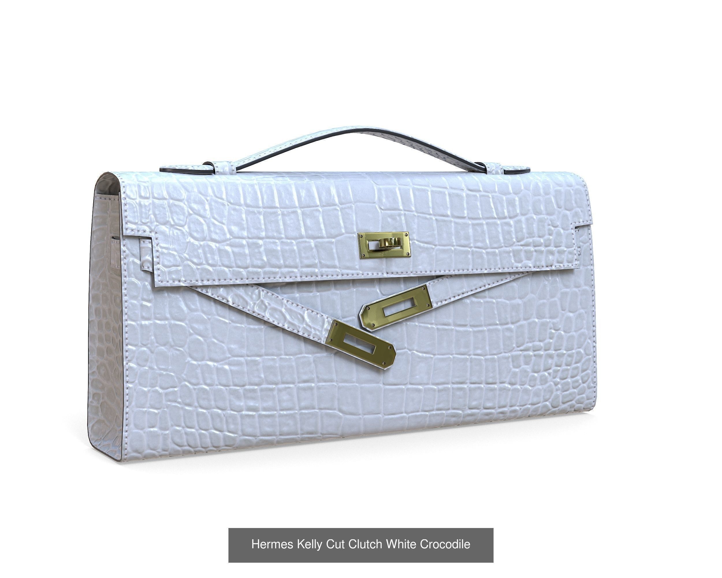 Hermes Kelly Cut Clutch 3D Model Collection_5