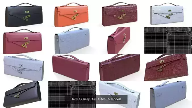 Hermes Kelly Cut Clutch
