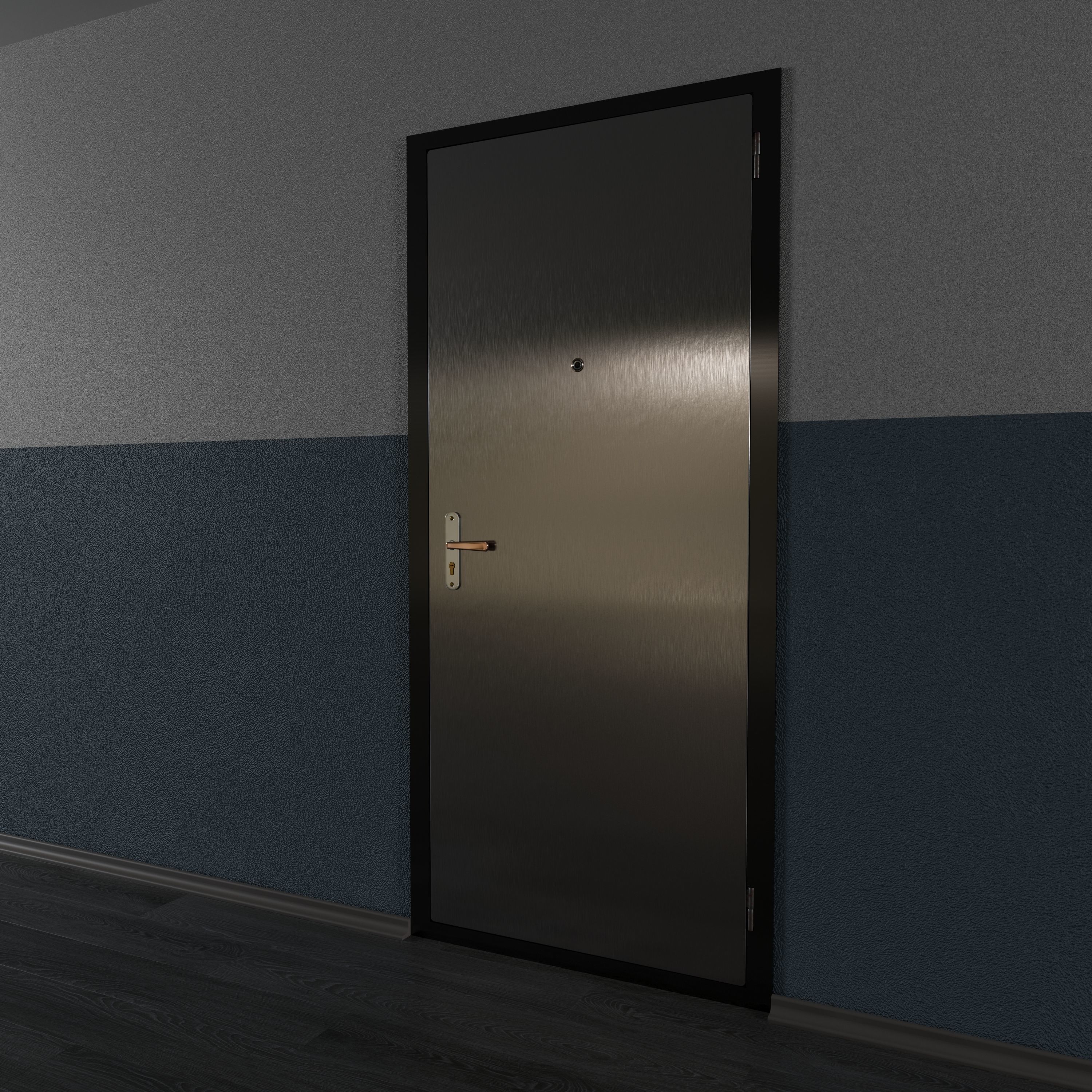 Entrance door Free 3D model_7