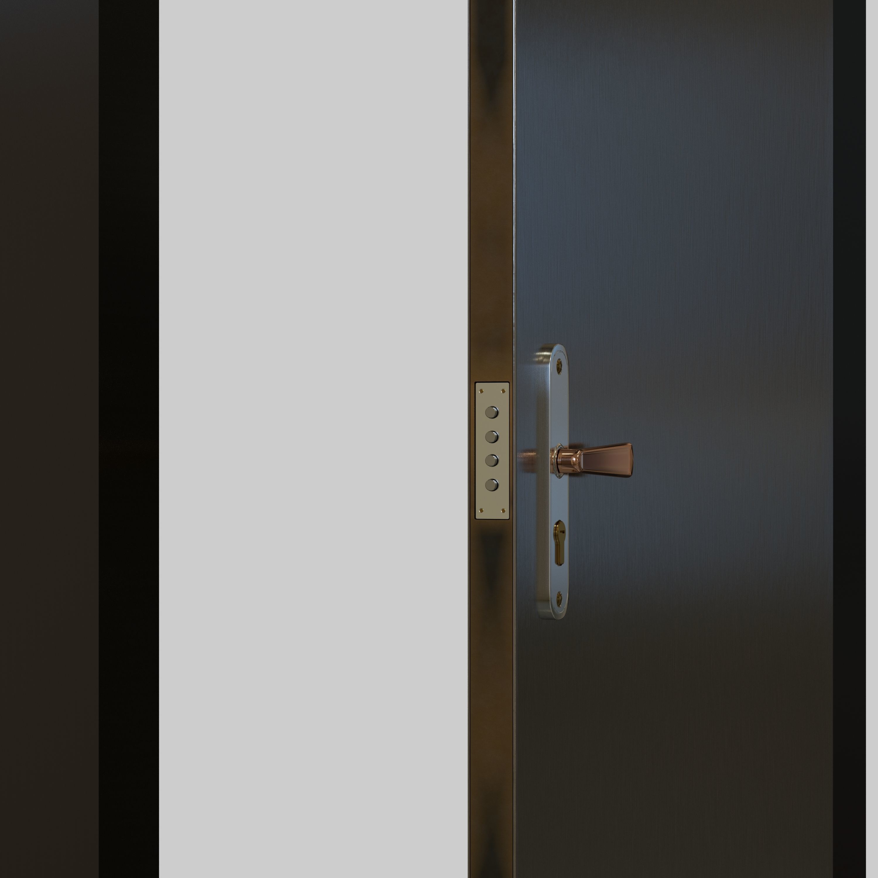 Entrance door Free 3D model_3