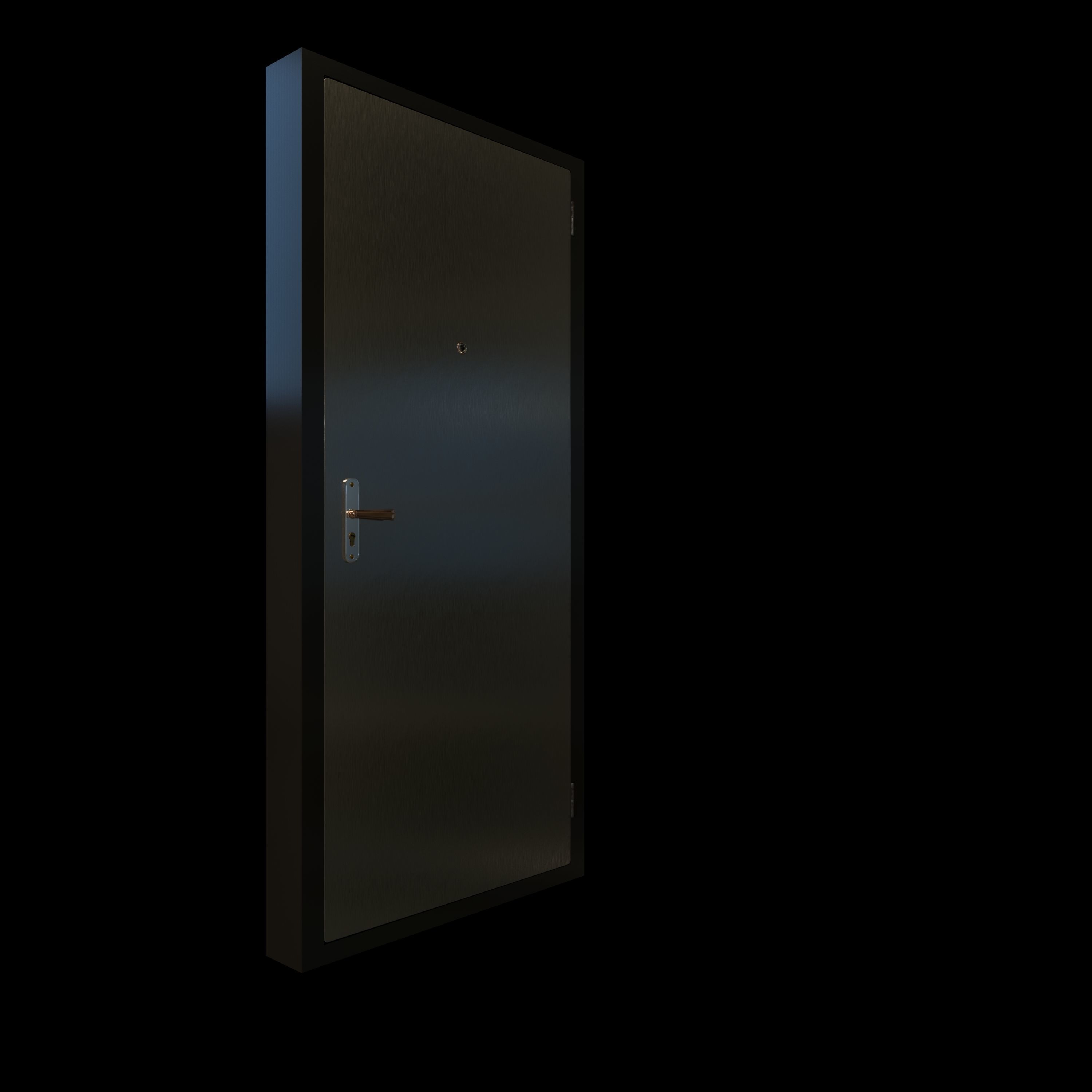 Entrance door Free 3D model_1