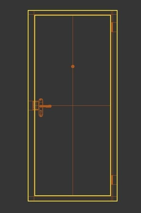 Entrance door Free 3D model_8