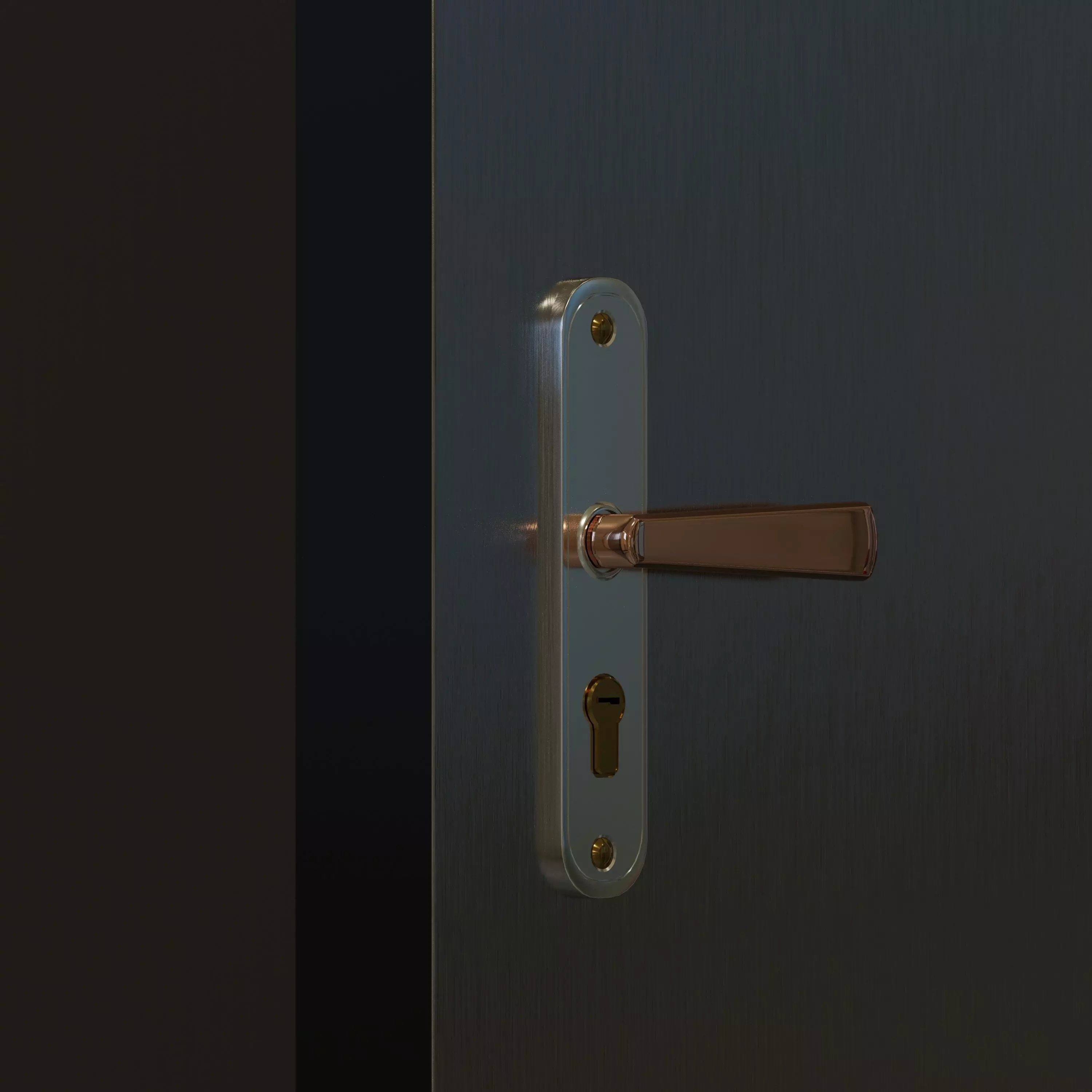 Entrance door Free 3D model_0
