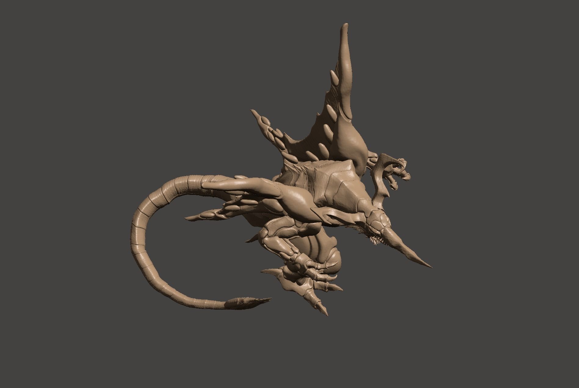 BAGAN - SUPER GODZILLA - ULTRA HIGH DETAILED MESH - HI-POLY STL 3D print model_20