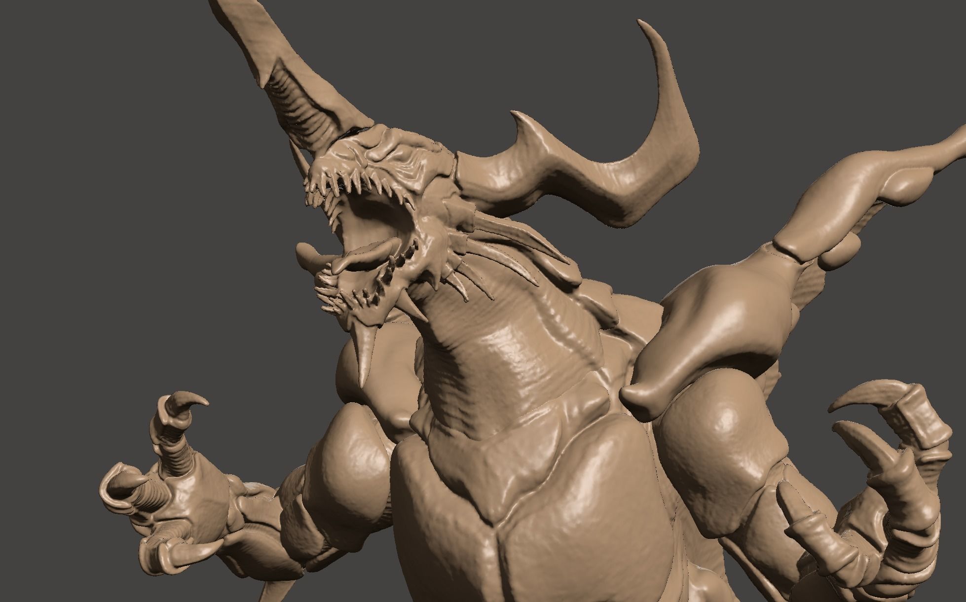 BAGAN - SUPER GODZILLA - ULTRA HIGH DETAILED MESH - HI-POLY STL 3D print model_57