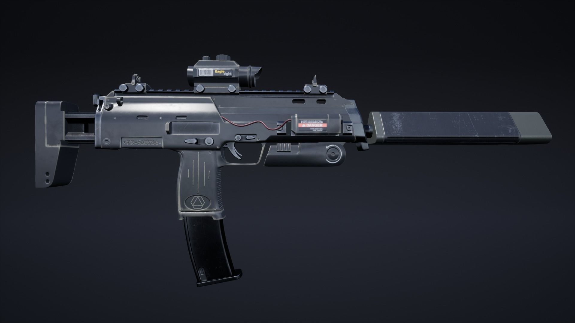 Female Soldier 01 ANACONDA Low-poly 3D model_25