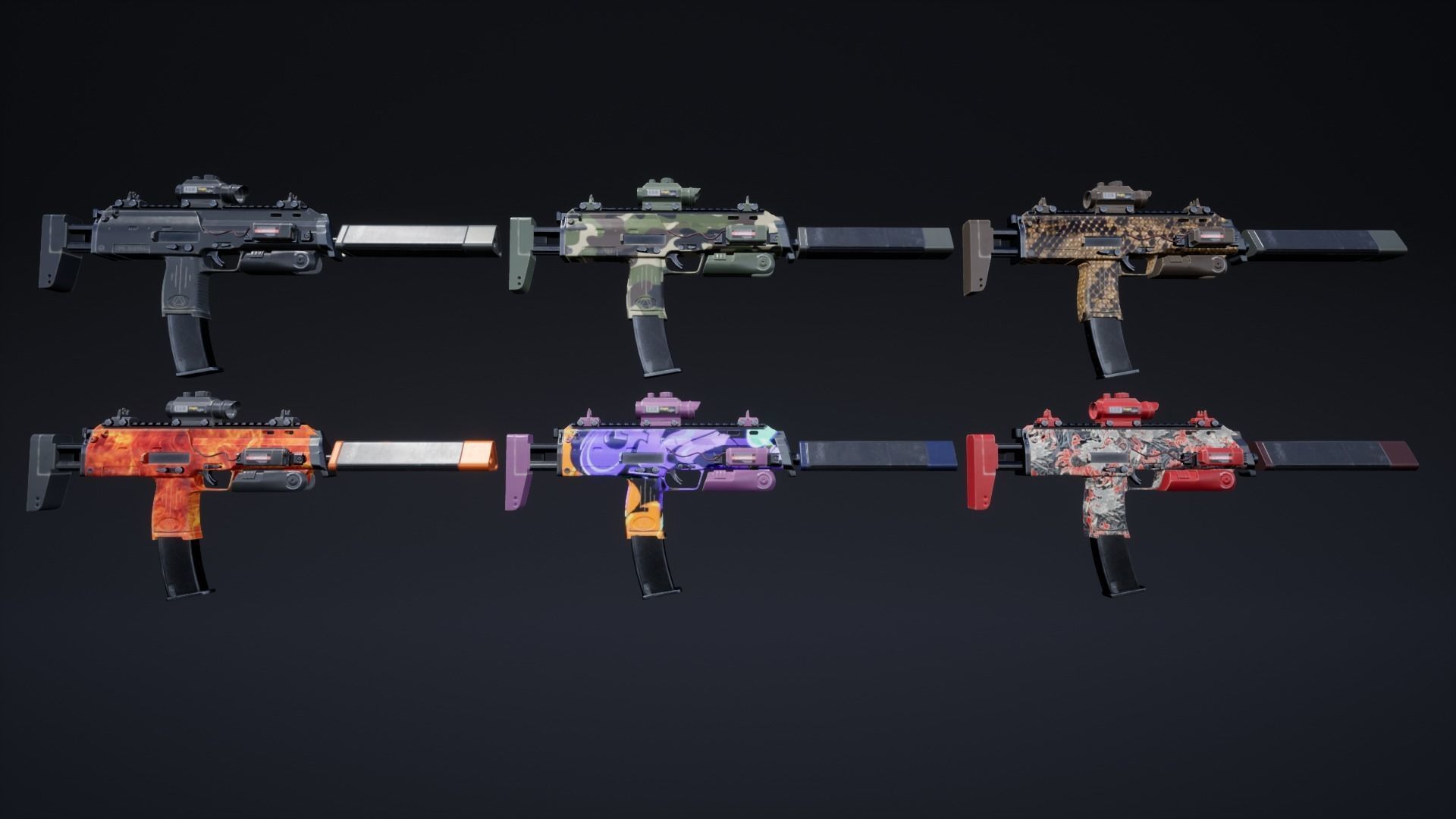 Female Soldier 01 ANACONDA Low-poly 3D model_26