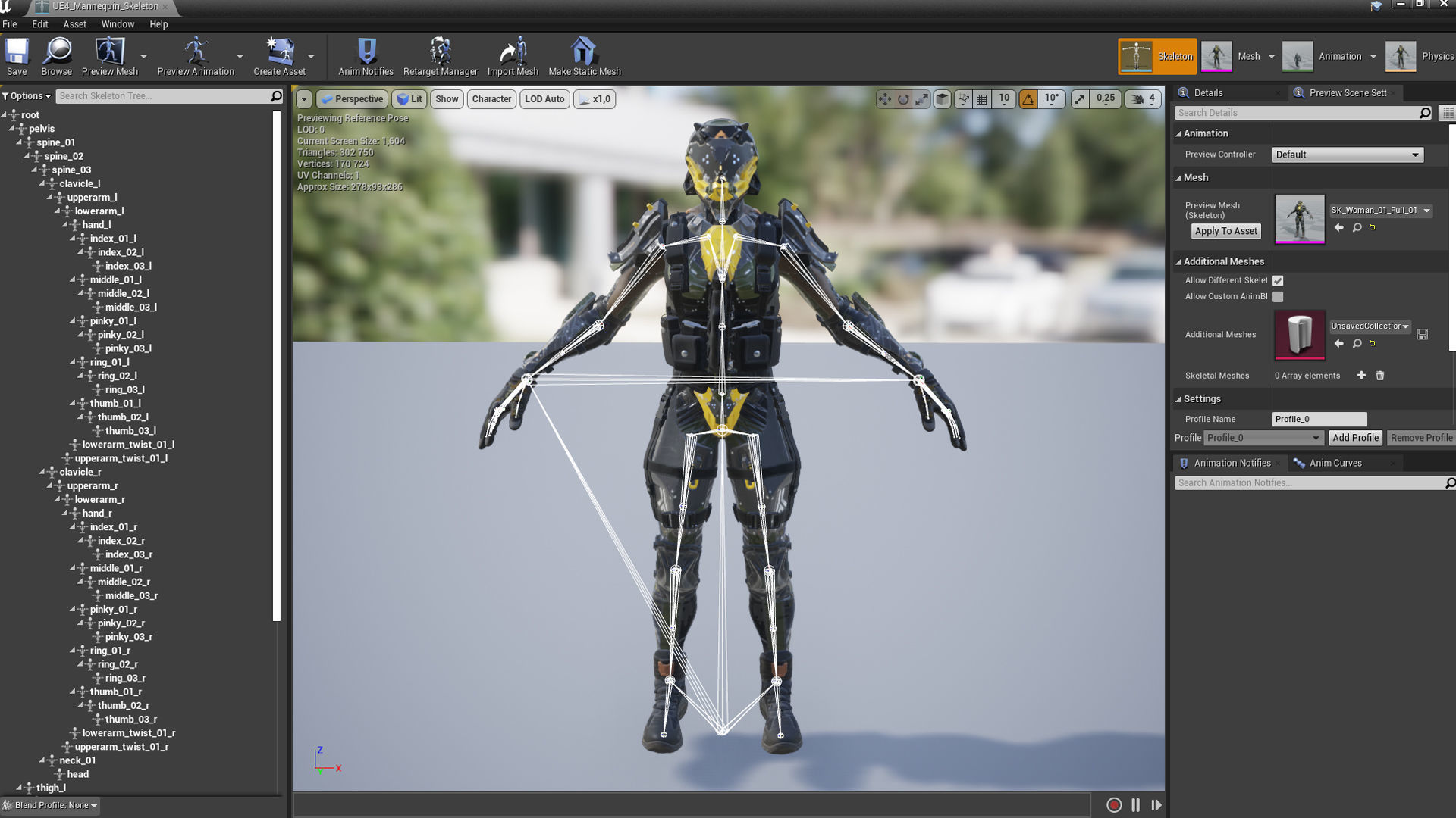 Female Soldier 01 ANACONDA Low-poly 3D model_19