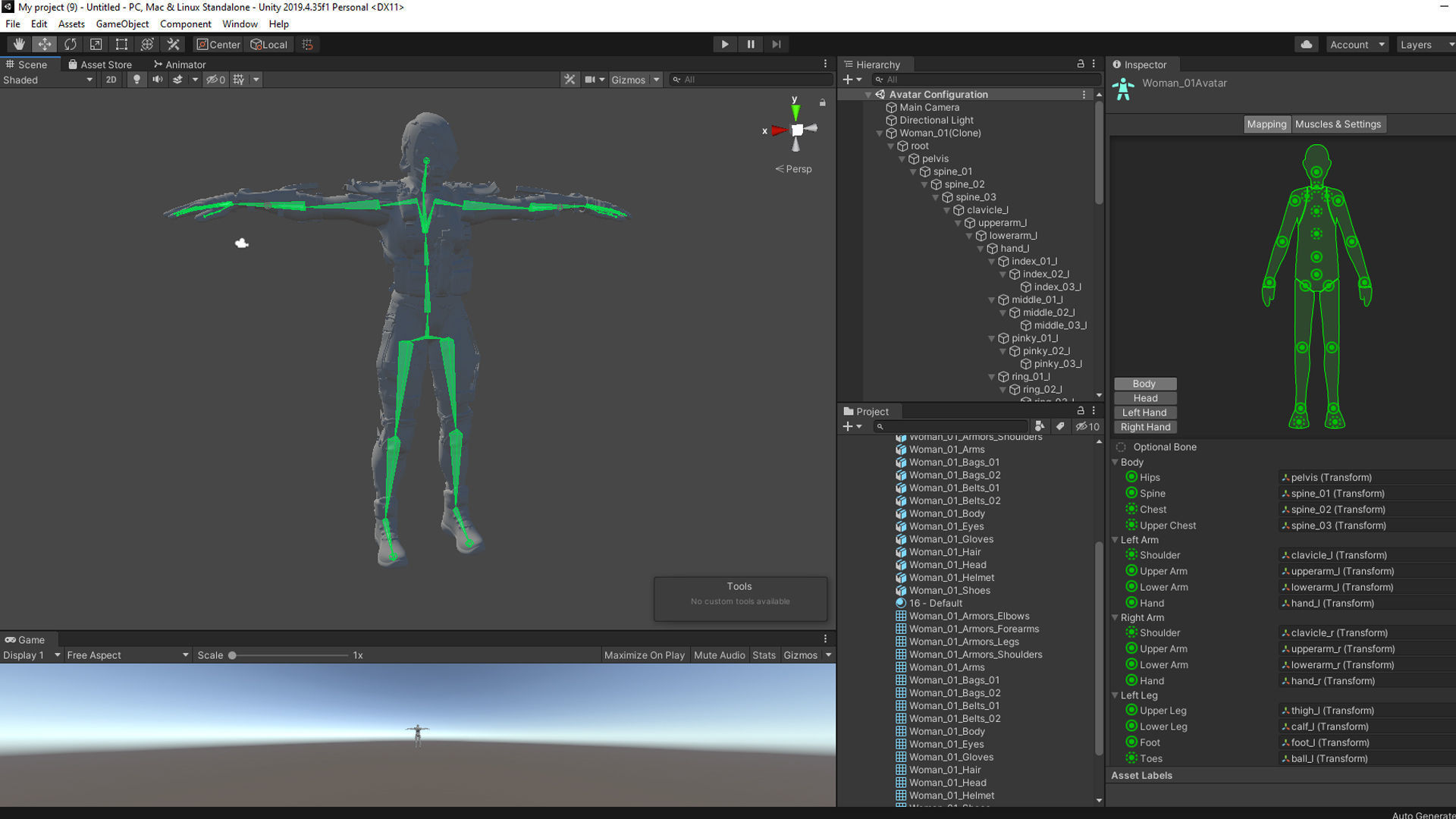 Female Soldier 01 ANACONDA Low-poly 3D model_21
