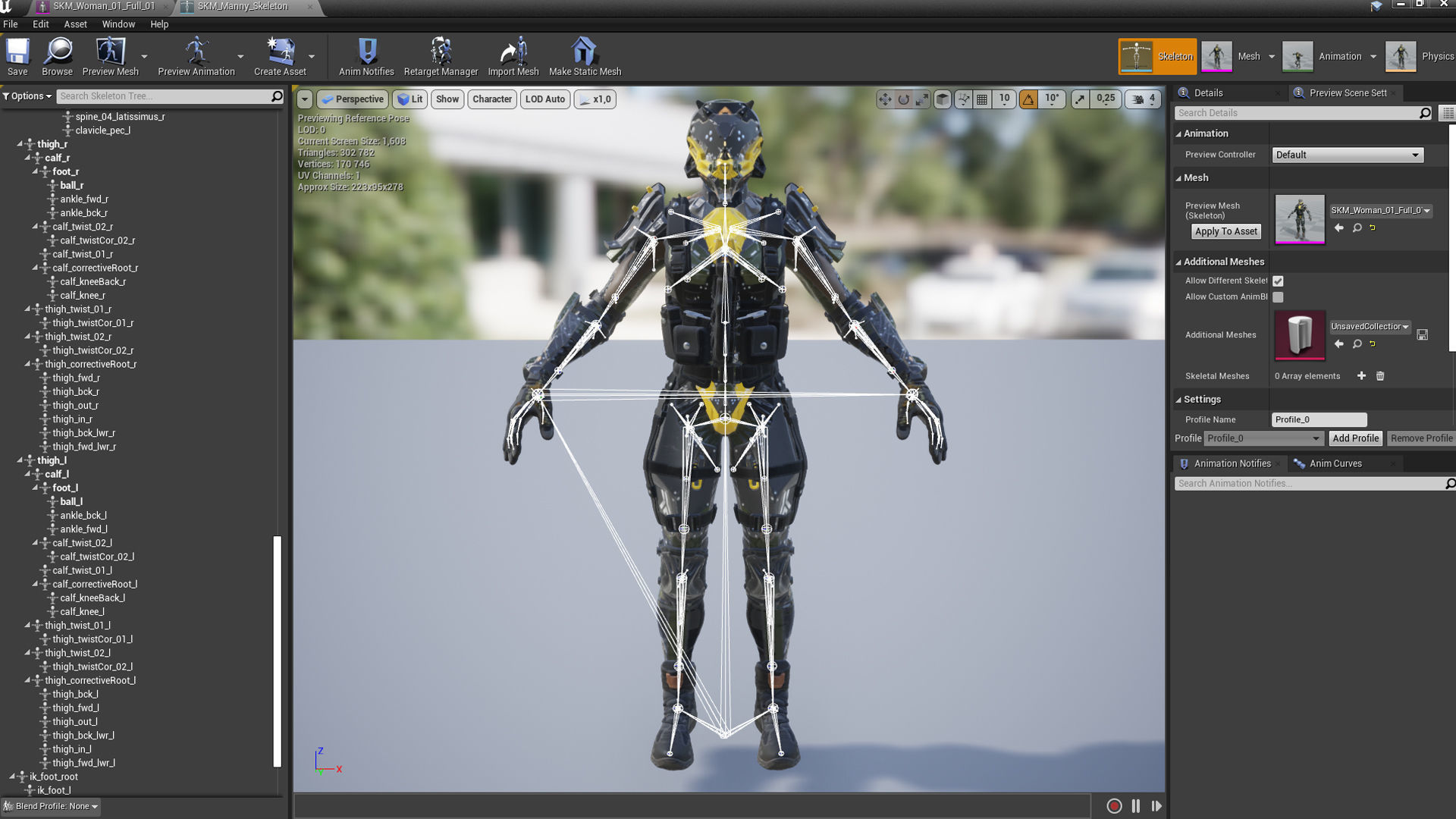 Female Soldier 01 ANACONDA Low-poly 3D model_20