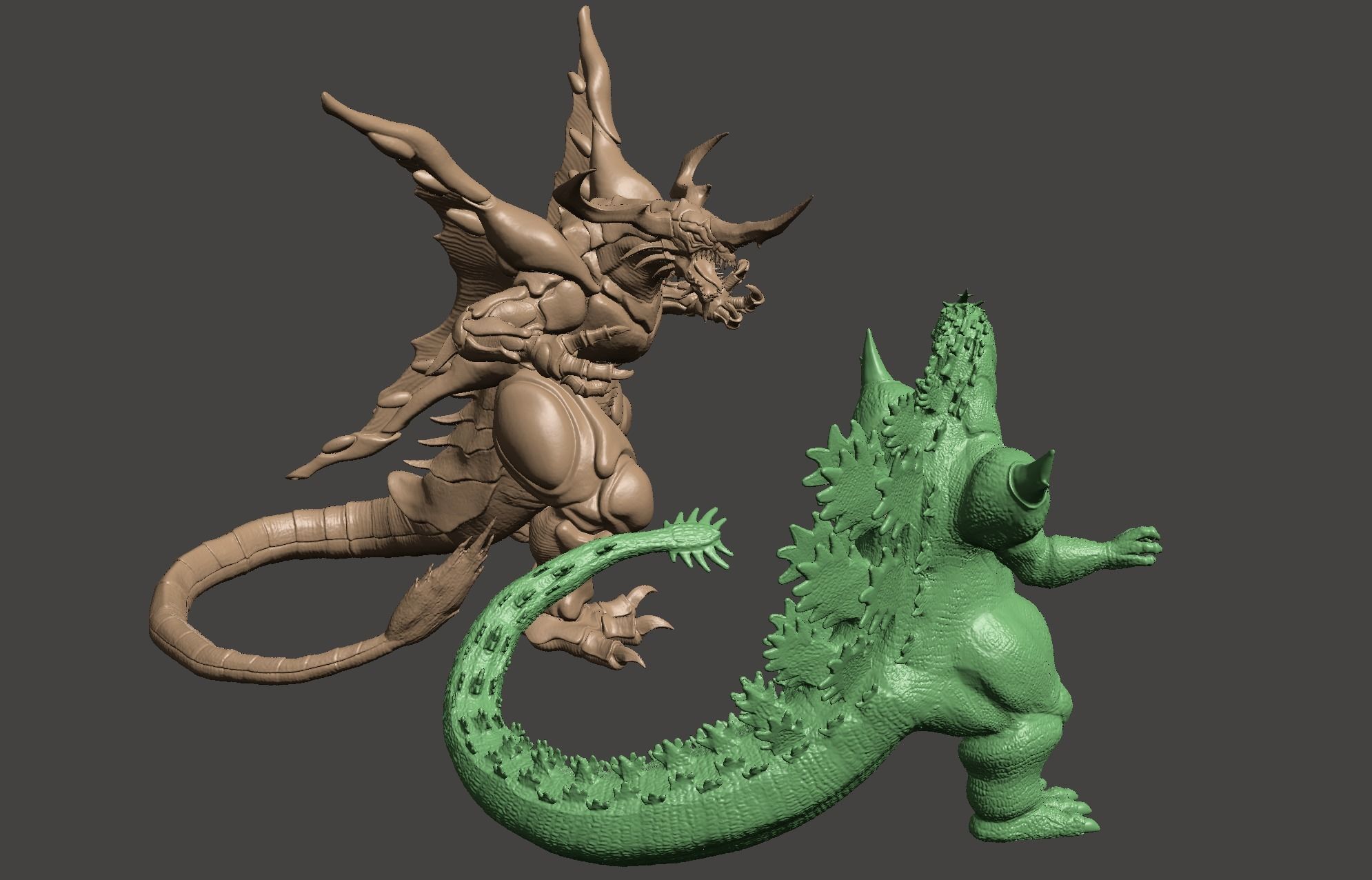 SUPER GODZILLA VS BAGAN -2 MODEL BUNDLE - ULTRA DETAILED STLs 3D print model_54