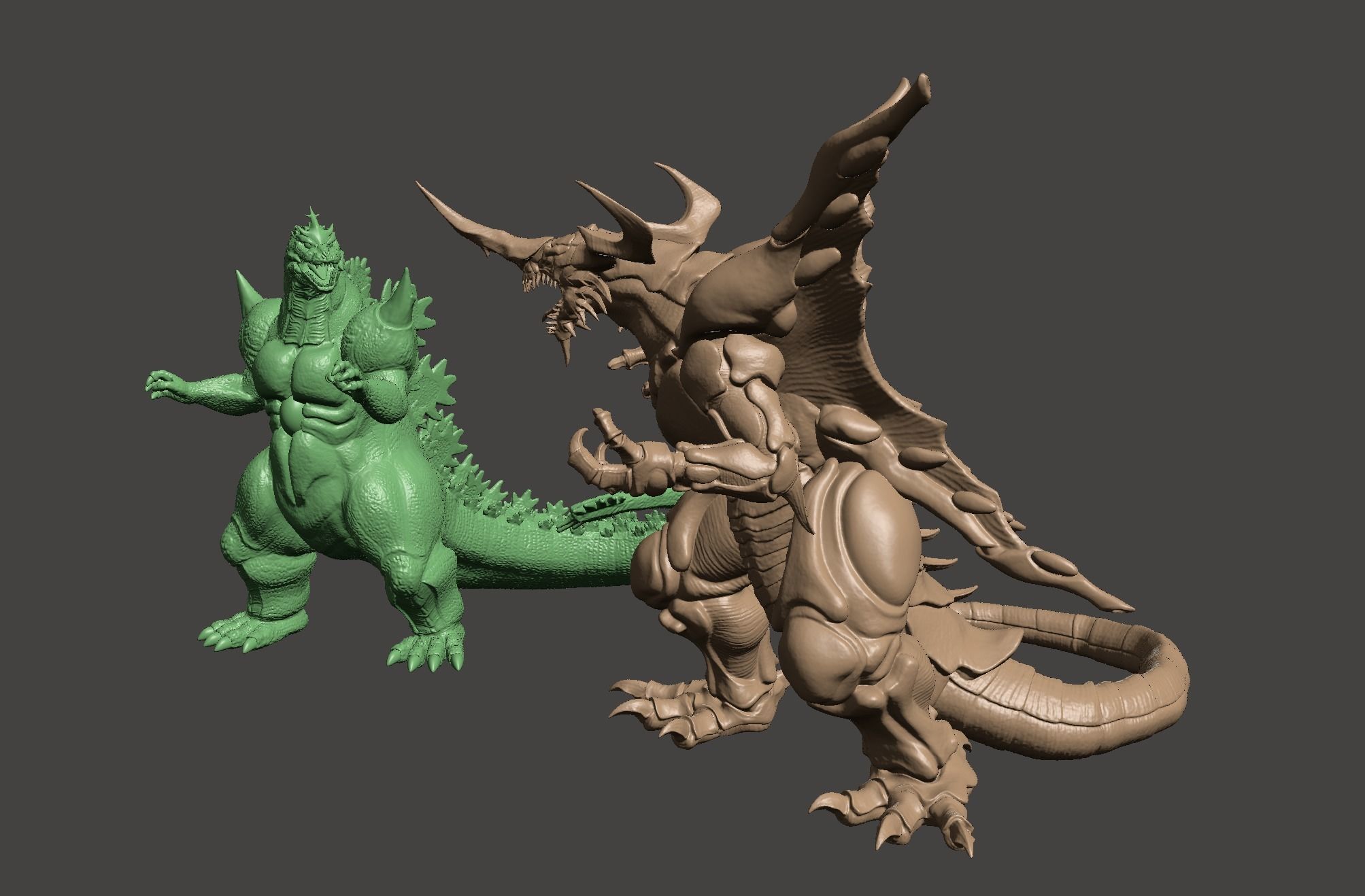 SUPER GODZILLA VS BAGAN -2 MODEL BUNDLE - ULTRA DETAILED STLs 3D print model_49