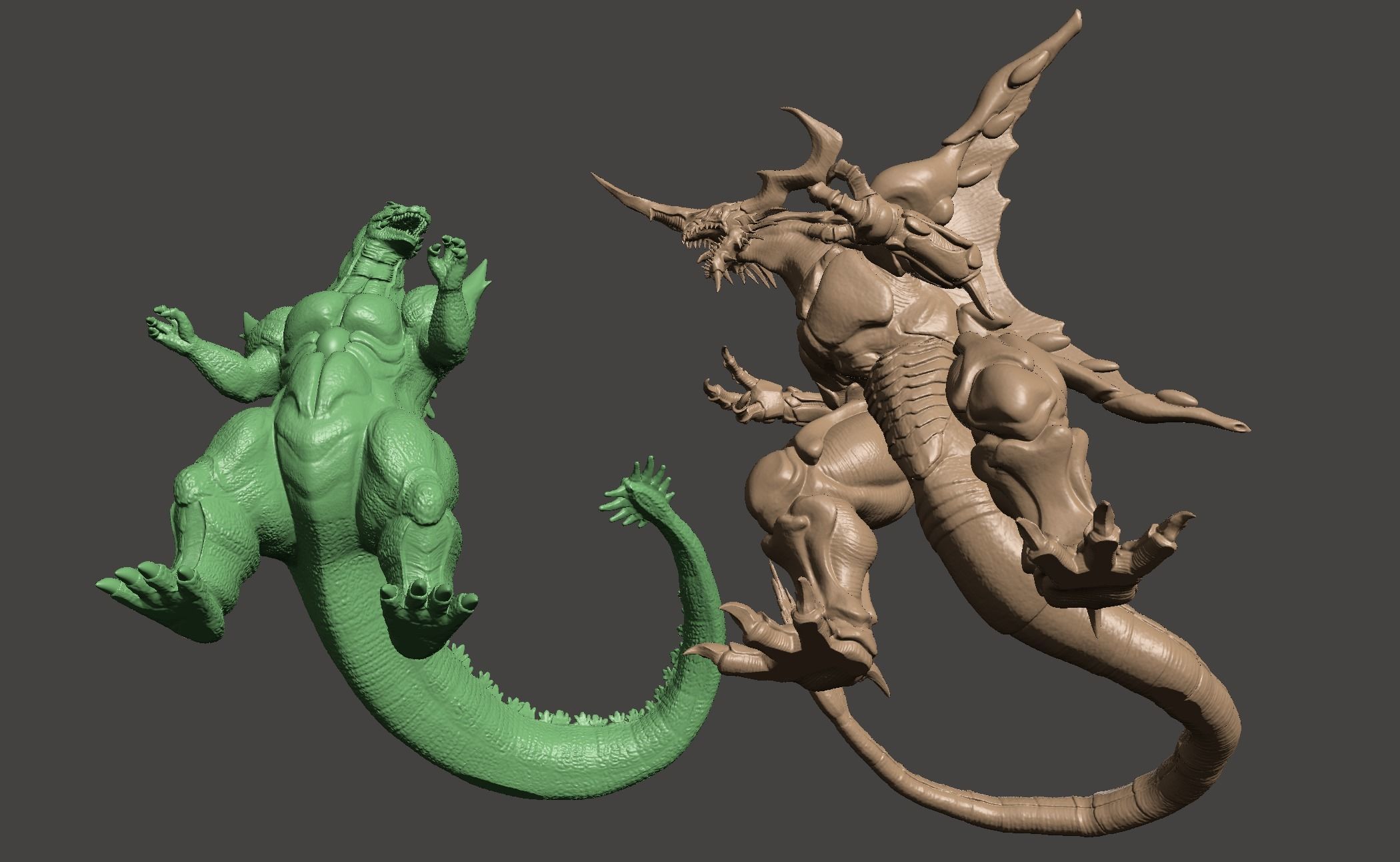 SUPER GODZILLA VS BAGAN -2 MODEL BUNDLE - ULTRA DETAILED STLs 3D print model_55