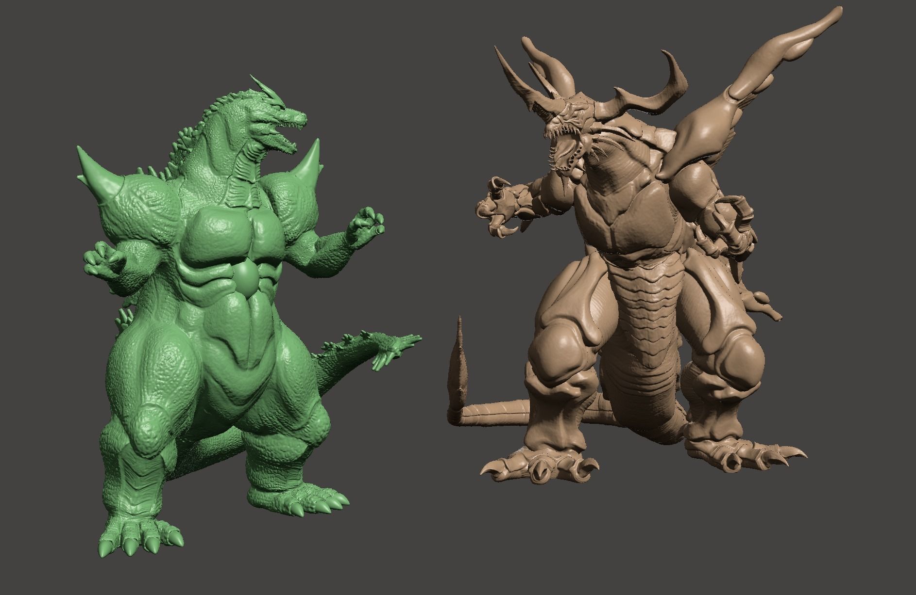 SUPER GODZILLA VS BAGAN -2 MODEL BUNDLE - ULTRA DETAILED STLs 3D print model_61