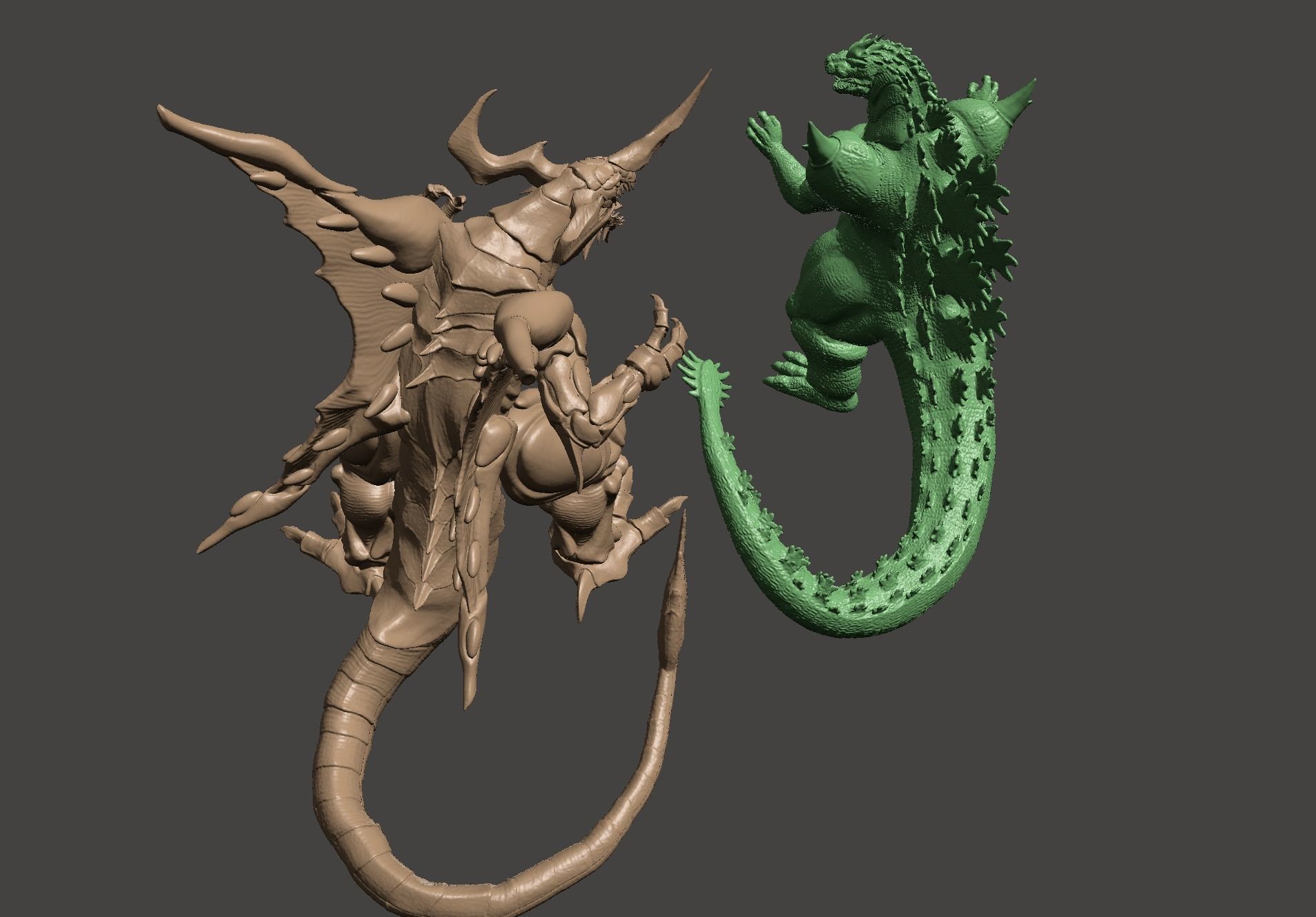 SUPER GODZILLA VS BAGAN -2 MODEL BUNDLE - ULTRA DETAILED STLs 3D print model_52