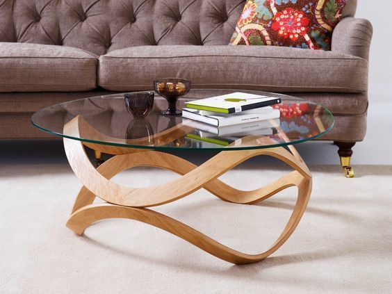 Modern Living Room Coffee Table - Newton Table Design Low-poly 3D model_14