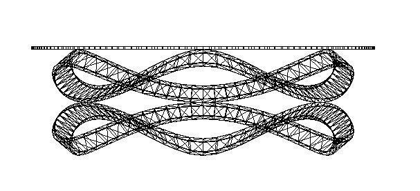 Modern Living Room Coffee Table - Newton Table Design Low-poly 3D model_7
