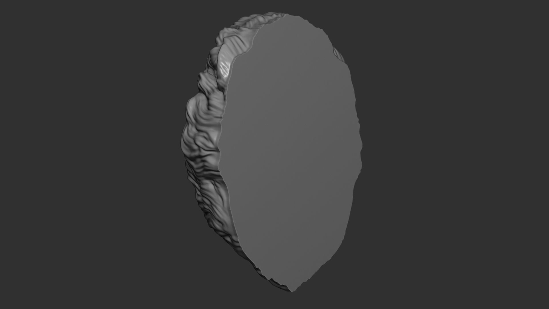 Lion head pendant 3D print model_4