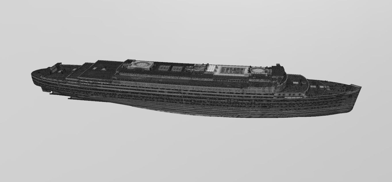 Print ready OCEANIC White Star Line mega ocean liner 1-600 kit 3D print model_10