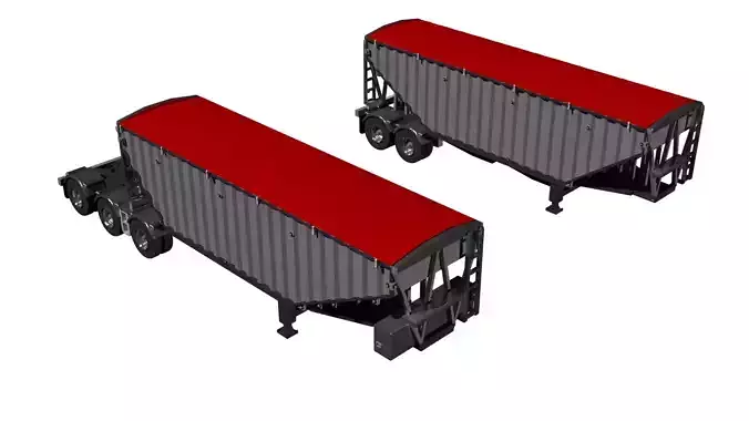 Super B Trailer Model Design 3D prototip Model 3D print model