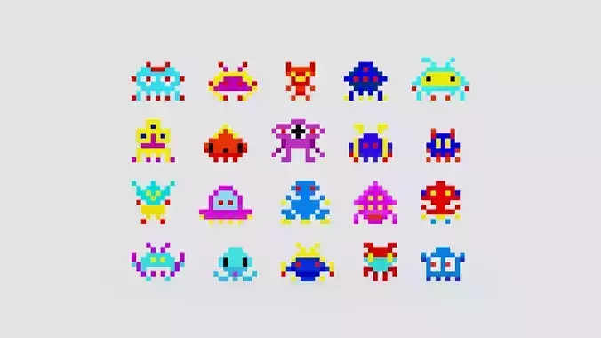 Pixel  Aliens 